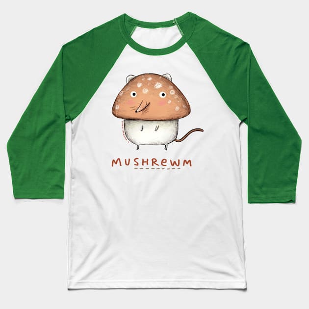 Mushrewm Baseball T-Shirt by Sophie Corrigan